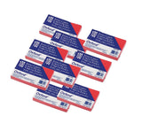 Oxford Blank Color Index Cards, 3 x 5, Cherry, 100 Per Pack (7320 CHE), Pack of 9
