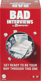 Mattel Games Bad Interviews by Funemployed Party Game, Game Night for 3 or More Players, Hilarious Quick-Thinking Interview Card Game