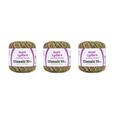 Aunt Lydia Classic Blacklight Crochet - 3 Pack of 300y/274m - Cotton - Gauge 10 - Crochet