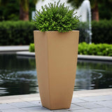 Go Hooked Matrix 30 Inch Big Flower Pot | Outdoor & Indoor Planter For Balcony, Garden & Terrace | Durable Lightweight Decorativ