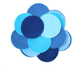 Playfully Ever After Blue, Light Blue, Militia Blue & Turquoise Craft Felt Circles (3 Inch 30pc)