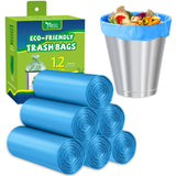Small Trash Bags 1.2-Gallon: Small Garbage Bags for Bathroom Trash Bag Mini Trash Liners for Bathroom Bedroom Office (Blue, 150 