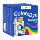 Xcleen Color Absorber Laundry Sheets 120 Count, Dye Catcher to Prevent Clothes from Smearing, Fragrance Free Color Trapping Shee