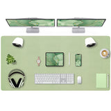 Bloss 47.2 x 24 Large Desk Mat, Leather Desk Mat, Large Mouse Pad + Keyboard Pad, Non-Slip Desk Mat Protector for Office, Home -