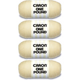 Caron Cream, One Pound Yarn, Multipack of 4, 4 Pack