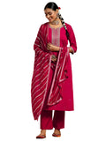 Libas Women'S Silk Blend Kurta Set (Gs973_Red