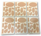 Moleskin Adhesive Flannel Pads Variety Pack 6Sheets of 11 Pads Each