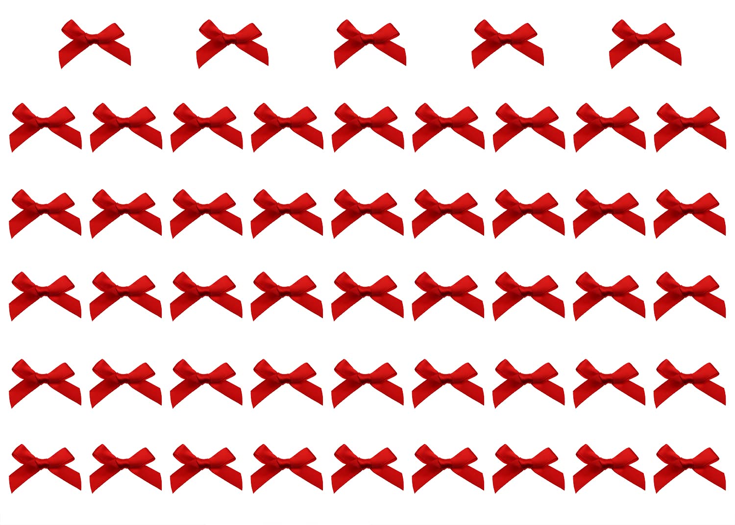 Shapenty Mini Satin Ribbon Bows Flowers Boutique for Sewing Scrapbook Card Making Wedding Christmas Gift Girls Dress Hair Access