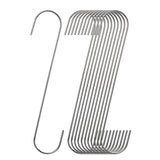Extra Long S Hook Heavy Duty for Hanging Plants Bird Feeders Stainless Steel (11.8inch/12pack)