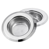HIKIN SUPERMARKET Stainless Steel Kitchen Sink Strainer ((Round (Pack of 2)), 11.5 cm