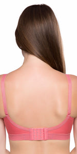Trylo Women'S Non-Wired Bra (Krutika Plain_Coral_34G),Coral,34,B07Y433YNM