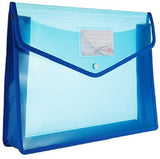 Fedus Document Holder Envelope Folder,File Storage Bag With Snap Button Transparent Plastic File For A4 Paper Documents File Hol