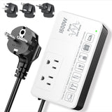 HYTED 1600W 220V to 110V Voltage Converter, Universal Power Plug Adapter Voltage Converter US to Europe International Travel, Po