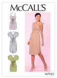McCalls Patterns McCalls Womens Fitted TwistFront Dress, Sizes 1422 Sewing Pattern, White