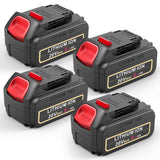 20V Lithium Ion Battery Replacement for Dewalt 20V Max 8000mAh High Capacity Compatible with Dewalt Batteries DCB205 DCB206 DCB2