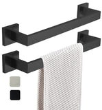 16 Inch Towel Bar 2 Pack for Bathrooms 12/16/24/28/32/36 Inch Stainless Steel 304 Matte Black Towel Holder Modern Square Towel R