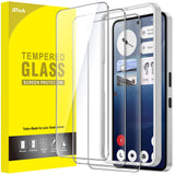 JETech Screen Protector for Nothing Phone 3a / 3a Pro, Tempered Glass Film with Easy Installation Tool, Case-Friendly, HD Clear,