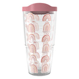 Tervis Boho Rainbows Made in USA Double Walled Insulated Tumbler Cup Keeps Drinks Cold & Hot, 24oz, Classic
