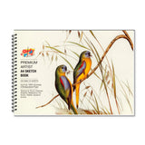 The Crafthives Premium Artist Sketchbook Birds A4 Size | 24 Sheets 250 GSM Paper | Spiral Bound Drawing Pad for Watercolor, Acry