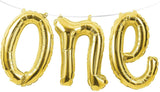 Creative Converting Balloon Banner, 13 x 5, Gold