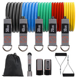 Resistance Bands with Handles, Single Resistance Bands, Exercise Bands with Handles, for Resistance Training, Physical Therapy, 