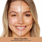 Too Faced Born This Way Natural Finish Longwear Liquid Foundation | Medium-To-Full Coverage | Hydrating + Oil Free, 1 Fl Oz, War