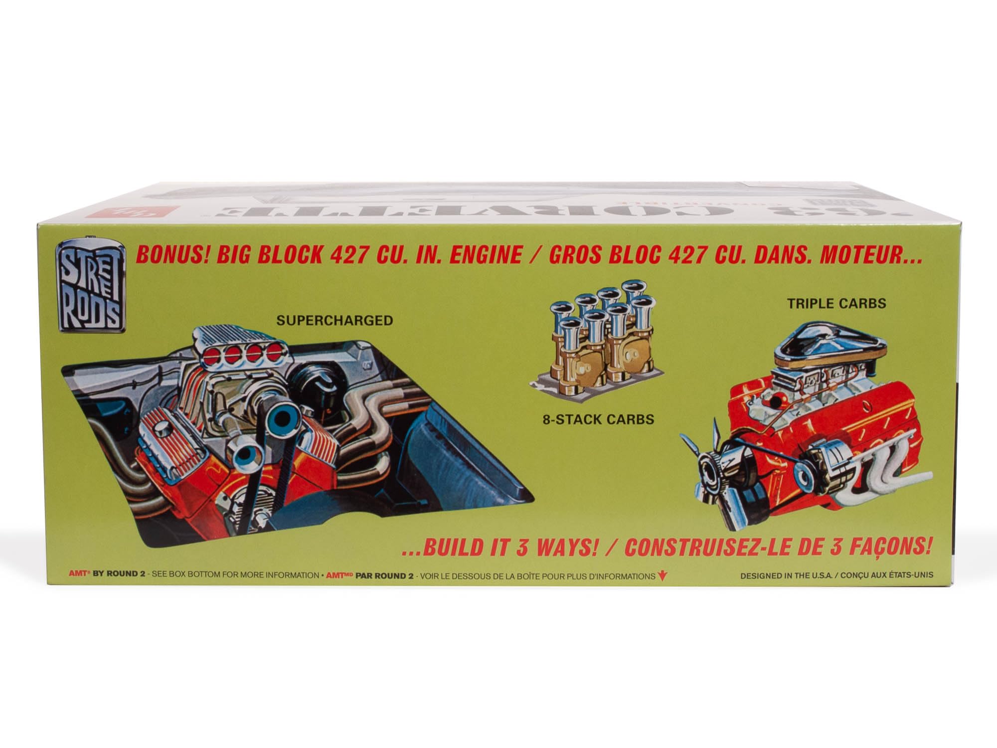 Amt 1963 Chevy Corvette Convertible 1:25 Scale Model Kit