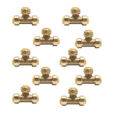 (Pack of 10) EFIELD 1/2 Inch Tee Push-Fit Fitting to Connect Pex, Copper, CPVC with a Disconnecting Clip