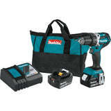 Makita XFD12T 5.0 Ah 18V LXT LithiumIon Compact Brushless Cordless 1/2 DriverDrill Kit