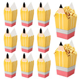36 Pcs Pencil Popcorn Boxes Back to School Candy Boxes Mini Popcorn Holders Teacher Gift First of School Treat Boxes Party Favor