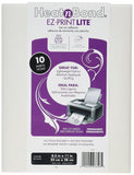 Thermo Web 3358 Heat and Bond EZPrint Lite IronOn Adhesive, 81/2 by 11Inch, White, 10Pack