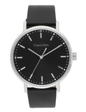 Calvin Klein Modern Mesh Qtz Basic Black Round Dial Men'S Watch|Black Leather Material|Multi Color Band - 25200050