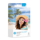HP Sprocket 3.5 x 4.25Zink Sticky-Backed Photo Paper (50 Pack) Compatible with HP Sprocket 3x4 Photobooth and Photo Printer