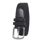 Romp Fashion Black Unisex Stretchable Braided Belt For Casual And Partyware