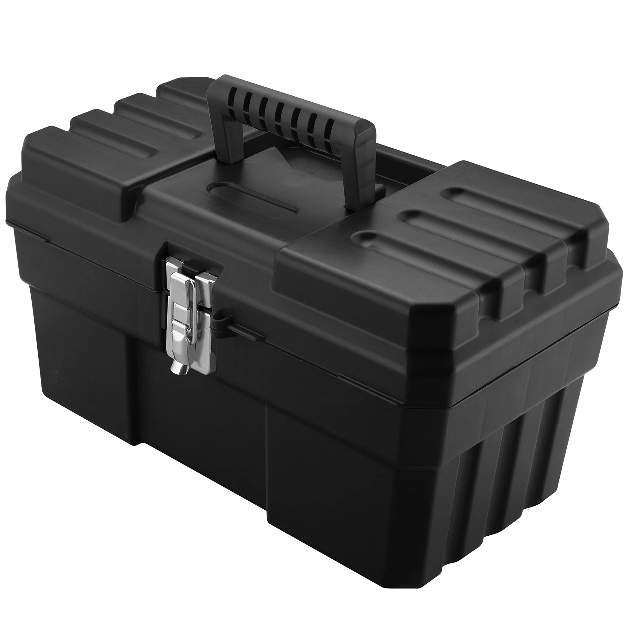 Akro-Mils 09514 ProBox 14-Inch Plastic Toolbox for Tools, Hobby or Craft Storage Toolbox with Removable Tray, 14-Inch x 8-Inch x