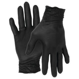 Performance Tool W89013 Black Nitrile Gloves | Disposable, Powder Free, latex rubber free, Textured Fingertips for Better Grip ,