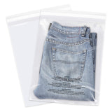 iMailer - 100 Count - 12 x 18 Poly Bags with Suffocation Warning - Clear Plastic Packaging Bags for Clothing, T-Shirts - Reseala