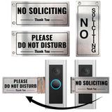 No soliciting sign for house and for front door