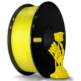 Miailuy Silk Filament PLA 1.75mm Silk 3D Printer Filament, Silk Yellow 1kg Spool (2.2lbs), Dimensional Accuracy +/- 0.02 mm, Fit