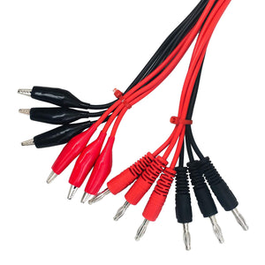 (6 Pcs) MCIGICM TL-16 Banana to Large Alligator Test Lead Set