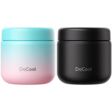 DaCool Kids Thermo for Hot Food 2 Pack 13oz/pack Insulated Food Jar Vacuum Stainless Steel Kids Food Thermo Soup Insulated Lunch