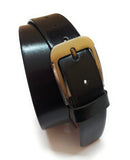 Generic Formal Casual Xxl Oversize Plus Size Mens Genuine Leather Belt Black