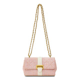 Miraggio Womens Estelle Crossbody/Shoulder Bag With Convertible Sling (Tweed Pink)