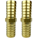 2pcs Brass 5/8 Hose Barb Fitting Metals Splicer Mender Union Euqal Barbed Coupler Round Adapter by CX WONDERLAND