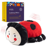 Special Supplies Ladybug Sensory Vibrating Pillow, Pressure Activated for Kids and Adults, Plush Minky Soft with Textured Therap