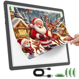 TOHETO Rechargeable A3 Light Pad for Diamond Painting, Ultra Bright Tracing Light Box for Drawing, Wireless Lightbox for Tracing
