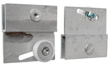 PrimeLine M 6054 Frameless Sliding Shower Door Top Bracket, 3/4 In., Flat Plastic Wheel, Steel Ball Bearings 2 Count (Pack of 1
