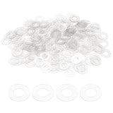 HARFINGTON 300pcs M6 PVC Flat Washers 6mm ID 10mm OD 0.5mm Thick Sealing Gasket Ring Spacer Metric Round Washers Replacement for