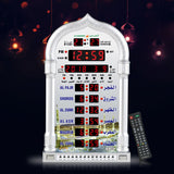 AL-HARAMEEN Azan Clock,Led Prayer Clock,Wall Clock,Read Home/Office/Mosque Digital Azan Clock/Decorative Clock HA-4008 (Gold)