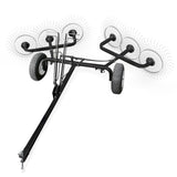 Yard Tuff ACR500T 60 Inch VShaped Steel Tow Behind Acreage Rake with Pin Style Hitch for ATV, UTV, or Utility Trailer Attachme